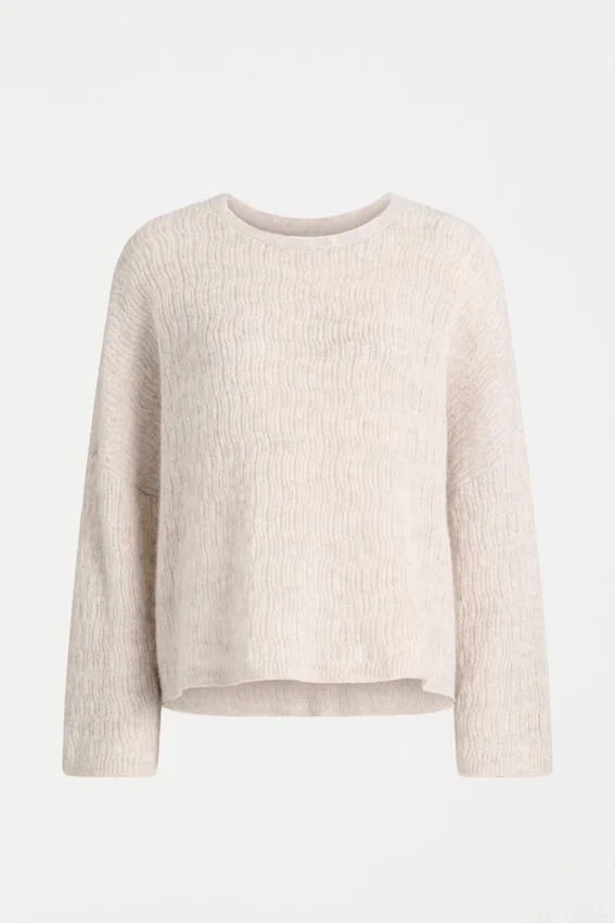 Sweter w wzór Agna w kolorze ecru Sweter w wzór Agna w kolorze ecru