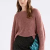 Sweter w wzór Agna w kolorze Rosewood Sweter w wzór Agna w kolorze Rosewood