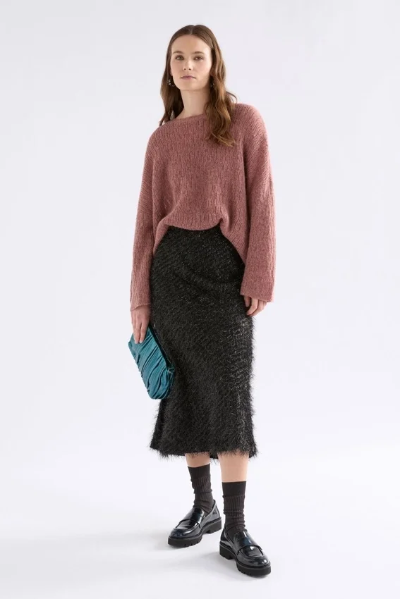 Sweter w wzór Agna w kolorze Rosewood Sweter w wzór Agna w kolorze Rosewood