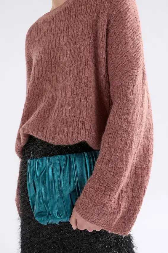 Sweter w wzór Agna w kolorze Rosewood Sweter w wzór Agna w kolorze Rosewood