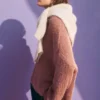 Sweter w wzór Agna w kolorze Rosewood Sweter w wzór Agna w kolorze Rosewood