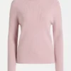 Sweter z wełny merynosowej Nevis w kolorze pudrowym Sweter z wełny merynosowej Nevis w kolorze pudrowym